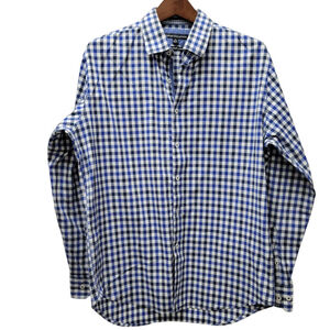 Report Collection Slim-Fit Coupe Adjustee 16.5 34/35 Button-Up Checkered Shirt